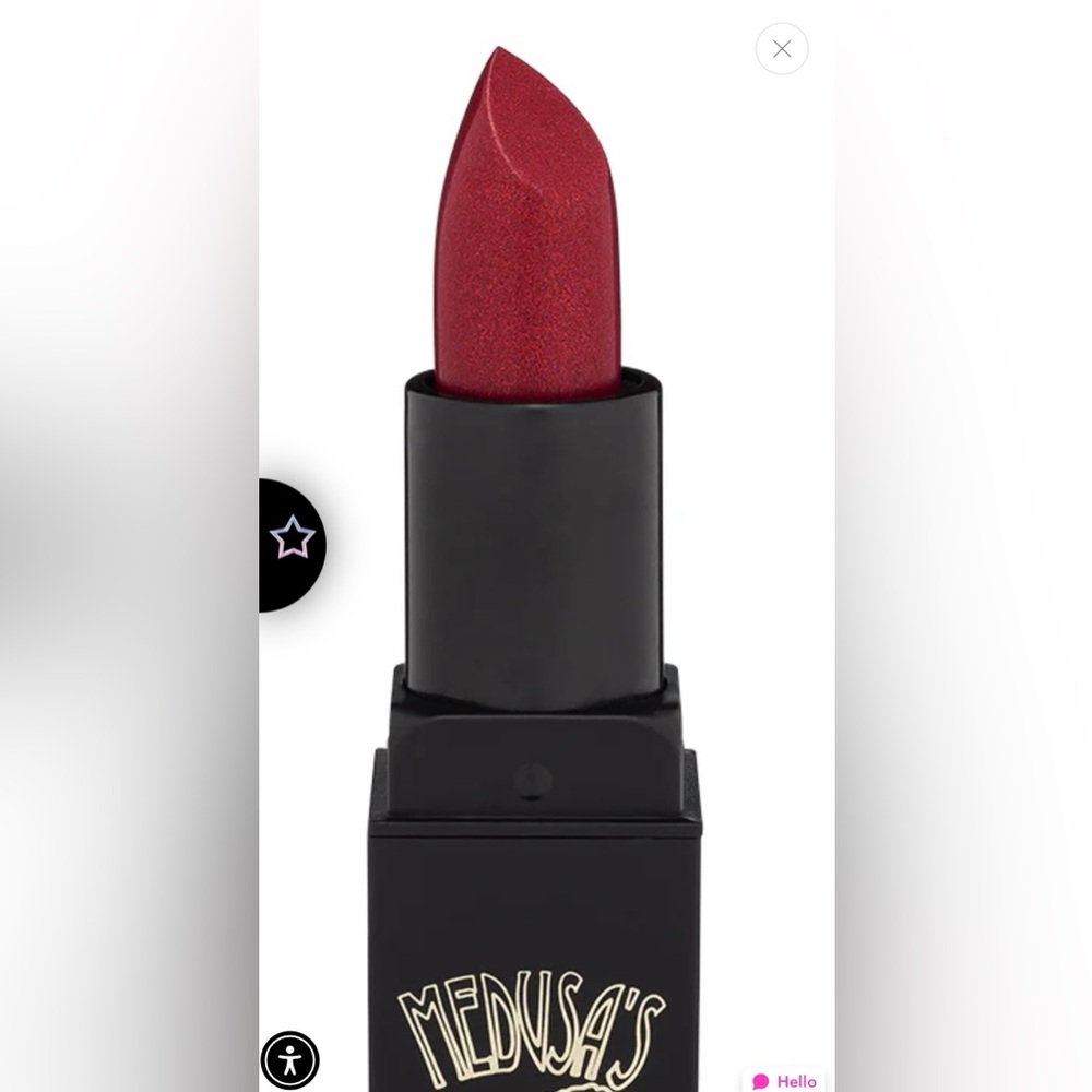 MEDUSA’S MAKEUP “FIRED UP” SATIN LIPSTICK - BRAND NEW in the box!